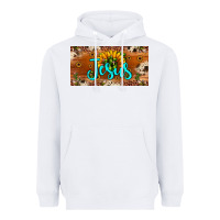White jesus Heavyweight Hoodie - JahusDesignShop