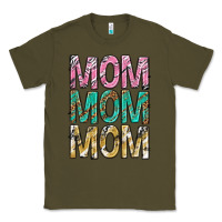 Army Green mom mom mom mothers day Classic Tee - texasbilliewilder