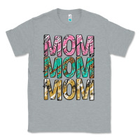 Heather Grey mom mom mom mothers day Classic Tee - texasbilliewilder