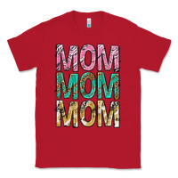 Red mom mom mom mothers day Classic Tee - texasbilliewilder