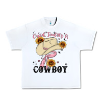 White cupid find me a cowboy Urban Heavy Tee - MaliasSmallBusiness