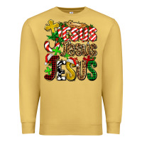Antique Gold jesus jesus jesus Premium Sweatshirt - AdoDesignShop