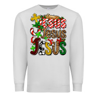 Dove Grey jesus jesus jesus Premium Sweatshirt - AdoDesignShop