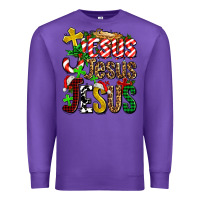 Purple jesus jesus jesus Premium Sweatshirt - AdoDesignShop