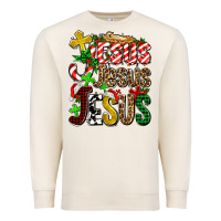 Sandshell jesus jesus jesus Premium Sweatshirt - AdoDesignShop