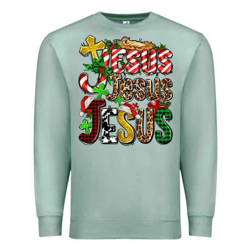 Jesus Jesus Jesus Premium Sweatshirt by AdoDesignShop | Teevron