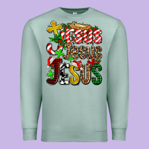 Jesus Jesus Jesus Premium Sweatshirt Designed By Adodesignshop
