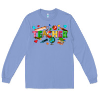 Colony Blue teacher Long Sleeve Tee - texasbilliewilder