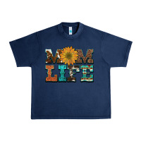 Navy western cowhide leopard turquoise  leather aztec sunflower mom Urban Heavy Tee - Artiststas