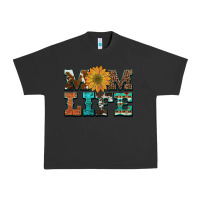 Pigment Black western cowhide leopard turquoise  leather aztec sunflower mom Urban Heavy Tee - Artiststas