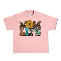 Salmon western cowhide leopard turquoise  leather aztec sunflower mom Urban Heavy Tee - Artiststas