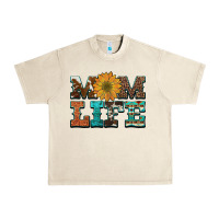Sandshell western cowhide leopard turquoise  leather aztec sunflower mom Urban Heavy Tee - Artiststas