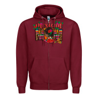 Burgundy mexican mom Zipper Hoodie - CTS Tumbler Store