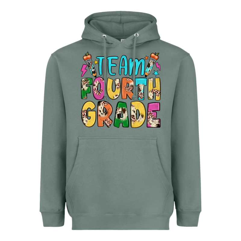 Team Fourth Grade Heavyweight Hoodie by JahusDesignShop | Teevron
