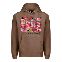 Chestnut valentines day teacher life Premium Hoodie - MaliasSmallBusiness