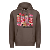 Coffee valentines day teacher life Premium Hoodie - MaliasSmallBusiness