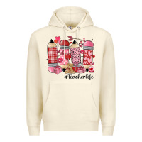 Sandshell valentines day teacher life Premium Hoodie - MaliasSmallBusiness