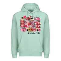 Seafoam valentines day teacher life Premium Hoodie - MaliasSmallBusiness