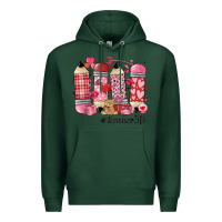 Sports Green valentines day teacher life Premium Hoodie - MaliasSmallBusiness
