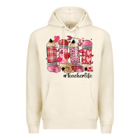 Tofu valentines day teacher life Premium Hoodie - MaliasSmallBusiness