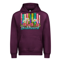 Mauve Wine booktrovert Urban Hoodie - NancyCooperArtShop