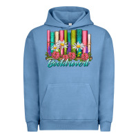 Pigment Pebble Blue booktrovert Urban Hoodie - NancyCooperArtShop