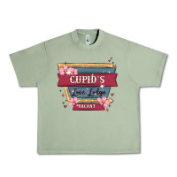 Oil Green cupid's love lodge Urban Heavy Tee - MaliasSmallBusiness