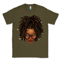 Army Green afro locs messy bun Classic Tee - texasbilliewilder