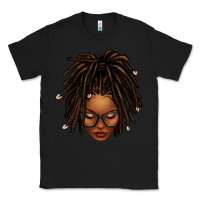 Black afro locs messy bun Classic Tee - texasbilliewilder