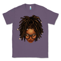Lavender afro locs messy bun Classic Tee - texasbilliewilder