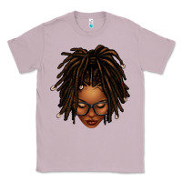 Lilac afro locs messy bun Classic Tee - texasbilliewilder
