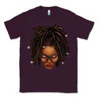 Plum afro locs messy bun Classic Tee - texasbilliewilder