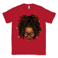 Red afro locs messy bun Classic Tee - texasbilliewilder