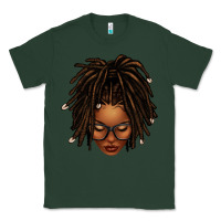Sports Green afro locs messy bun Classic Tee - texasbilliewilder