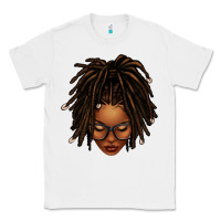 White afro locs messy bun Classic Tee - texasbilliewilder