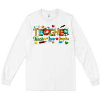 White teacher teach love inspire tbw Long Sleeve Tee - texasbilliewilder