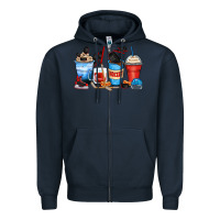 Navy hockey begins after coffee cups Zipper Hoodie - Zillion Design Studio