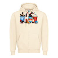 Sandshell hockey begins after coffee cups Zipper Hoodie - Zillion Design Studio