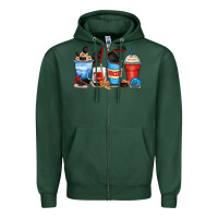 Sports Green hockey begins after coffee cups Zipper Hoodie - Zillion Design Studio