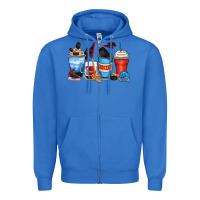 True Royal hockey begins after coffee cups Zipper Hoodie - Zillion Design Studio