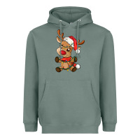 Sage baby christmas reindeer Heavyweight Hoodie - AdoDesignShop