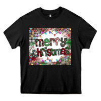 Black merry Christmas Heavy Core Tee - CowhideDigitalArt