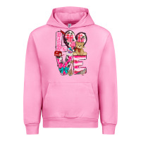 Fuchsia Pink love valentines day Urban Hoodie - NancyCooperArtShop