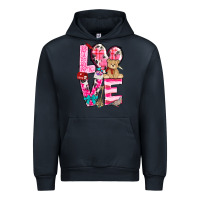 Navy love valentines day Urban Hoodie - NancyCooperArtShop