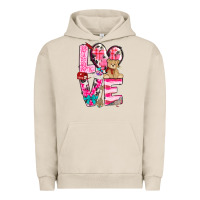 Pigment French Oak love valentines day Urban Hoodie - NancyCooperArtShop