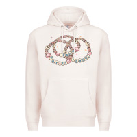 Pale Pink 100 days of school friendship bracelet Premium Hoodie - MaliasSmallBusiness