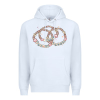 White 100 days of school friendship bracelet Premium Hoodie - MaliasSmallBusiness