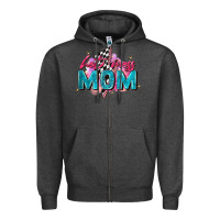 Charcoal Heather hot mess mom Zipper Hoodie - Zillion Design Studio