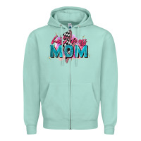 Seafoam hot mess mom Zipper Hoodie - Zillion Design Studio