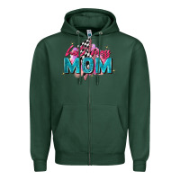 Sports Green hot mess mom Zipper Hoodie - Zillion Design Studio